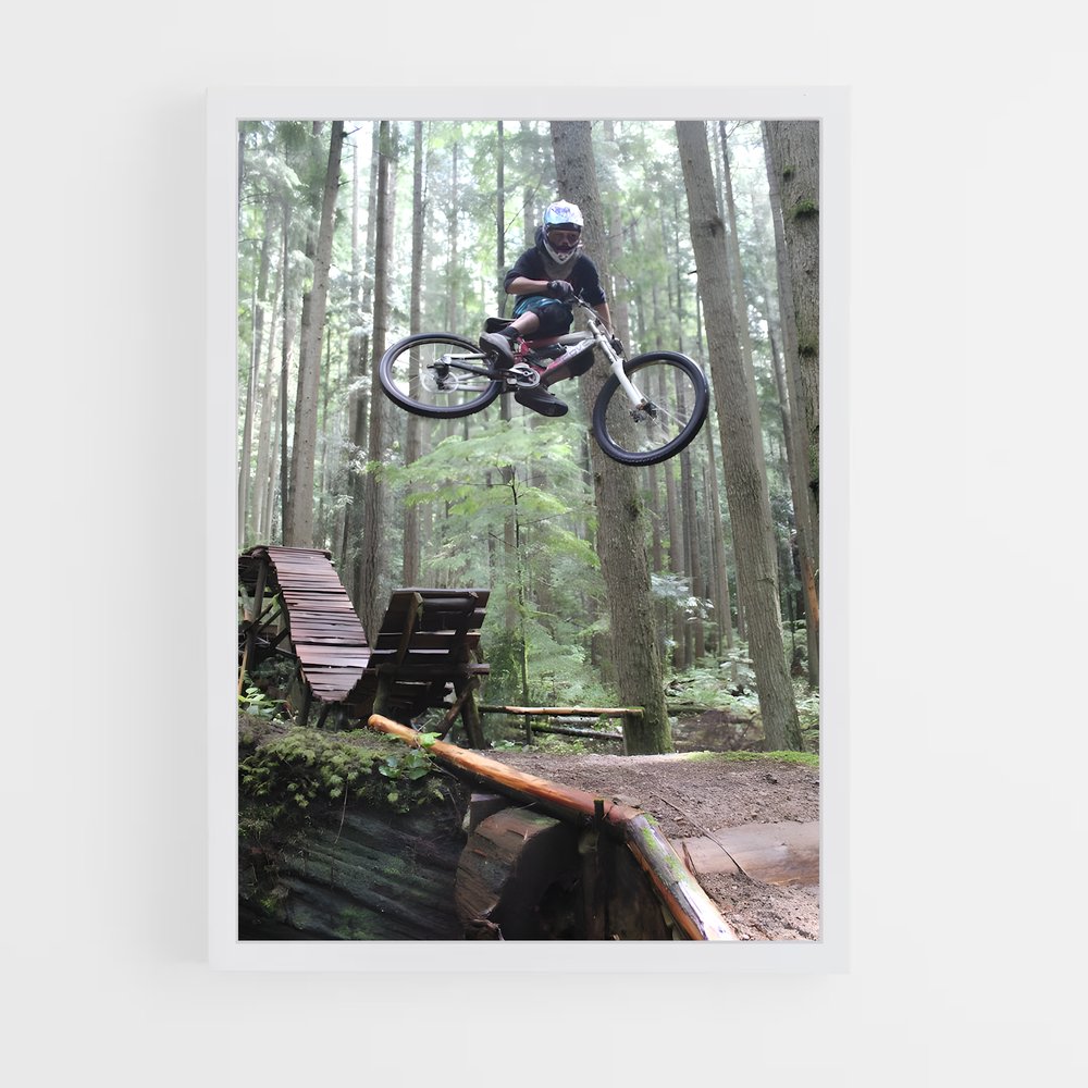 Poster Saut de Log – affiche Cyclisme (vue 3)